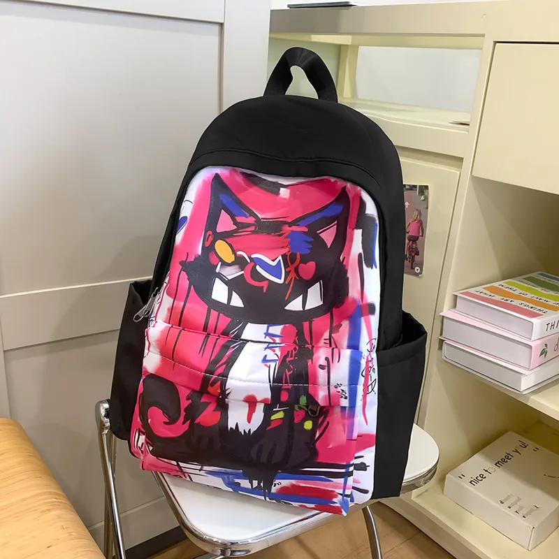 Vack Nylon Backpack Unisex Multicolor-16