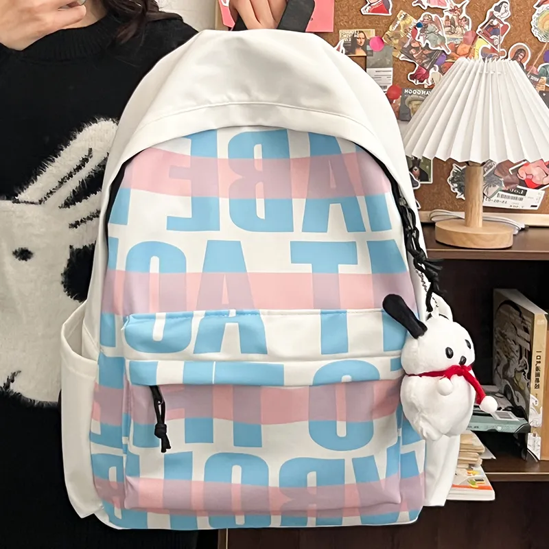 Vack Nylon Backpack Unisex Multicolor-16
