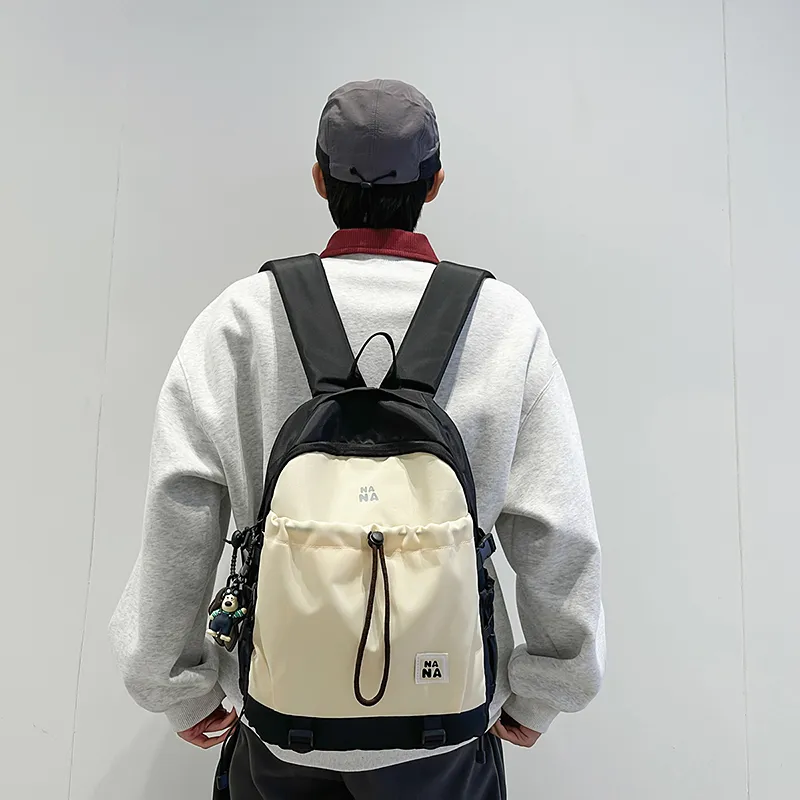 Vack Nylon Backpack Unisex Multicolor-12