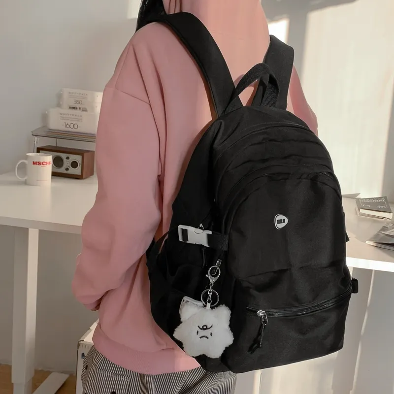 Vack Nylon Backpack Unisex Multicolor-6