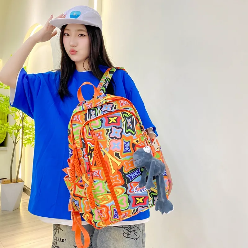 Vack Nylon Backpack Women's Multicolor-8