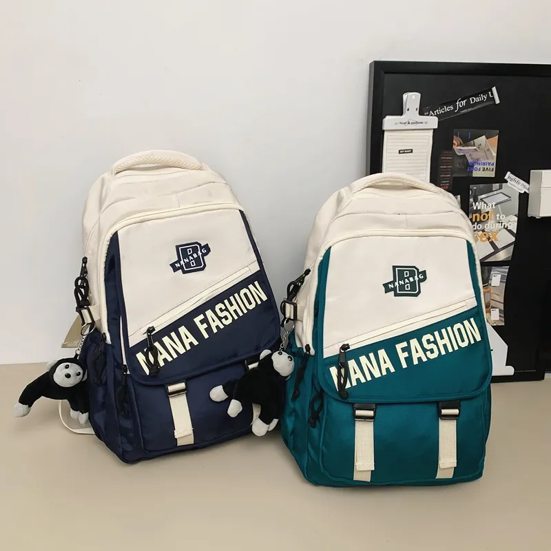 Vack Nylon Backpack Unisex Multicolor-17