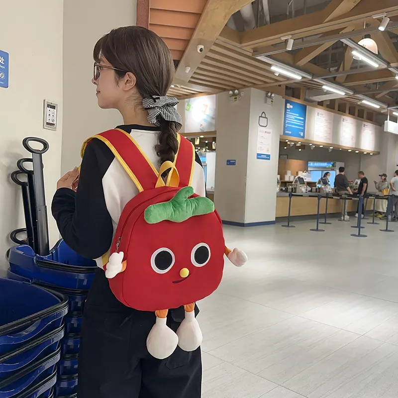 Vack Nylon Backpack Unisex Tomato-6