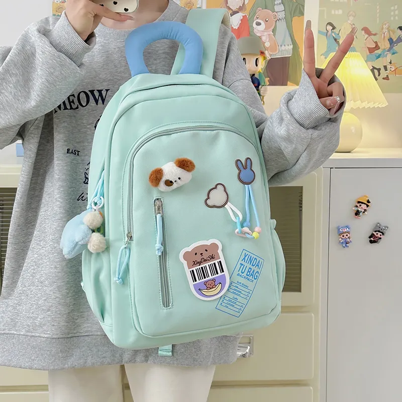 Vack Nylon Backpack Unisex Multicolor-19