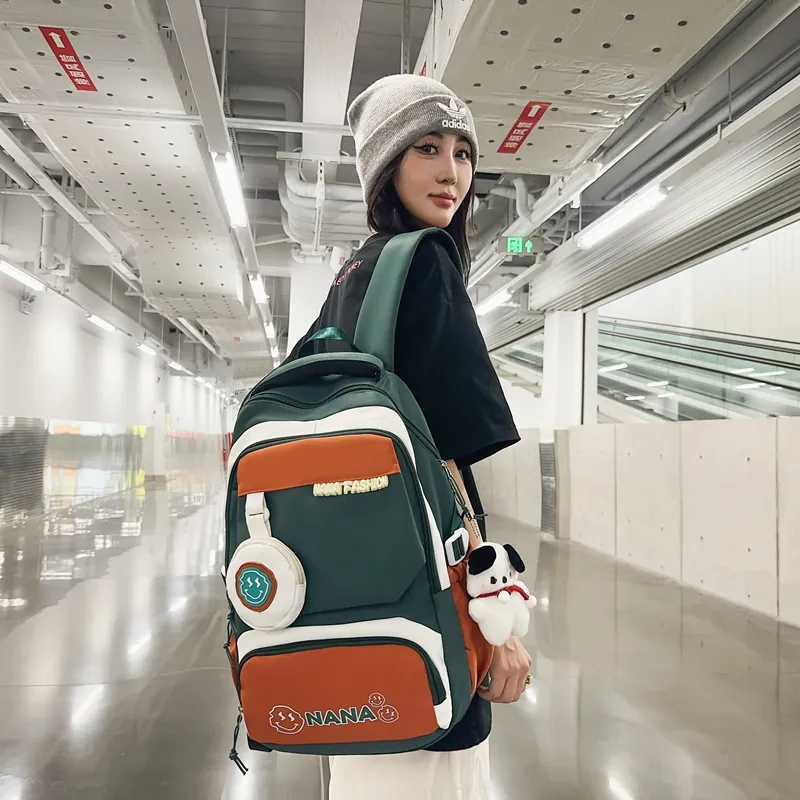 Vack Nylon Backpack Unisex Multicolor-26