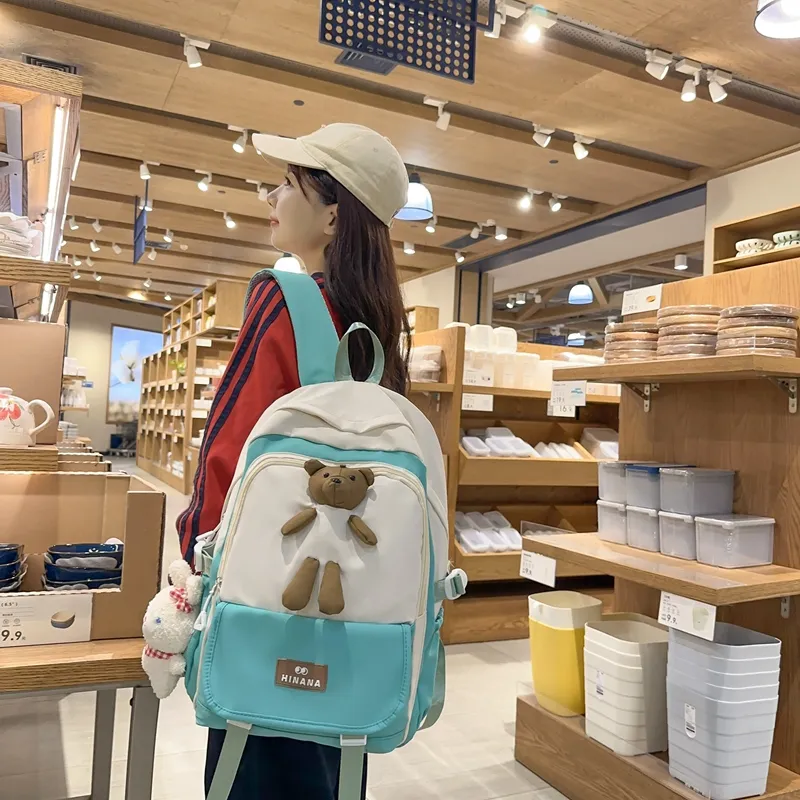 Vack Nylon Backpack Unisex Multicolor-13