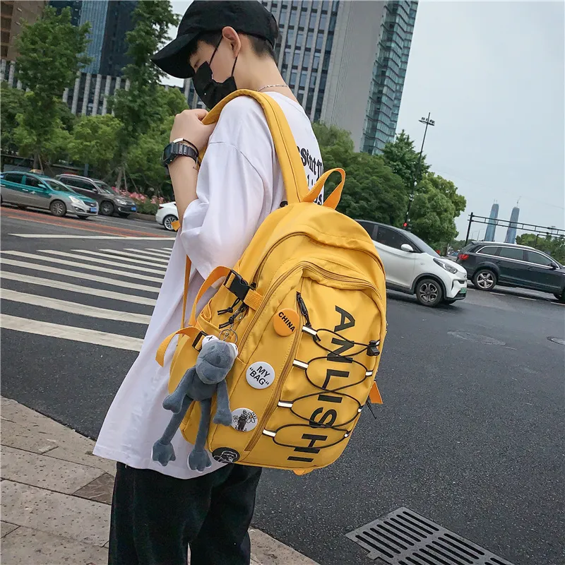Vack Nylon Backpack Unisex Multicolor-15