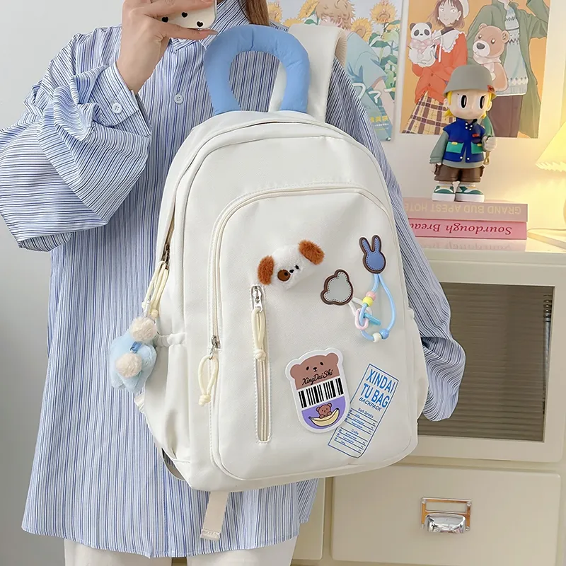Vack Nylon Backpack Unisex Multicolor-28