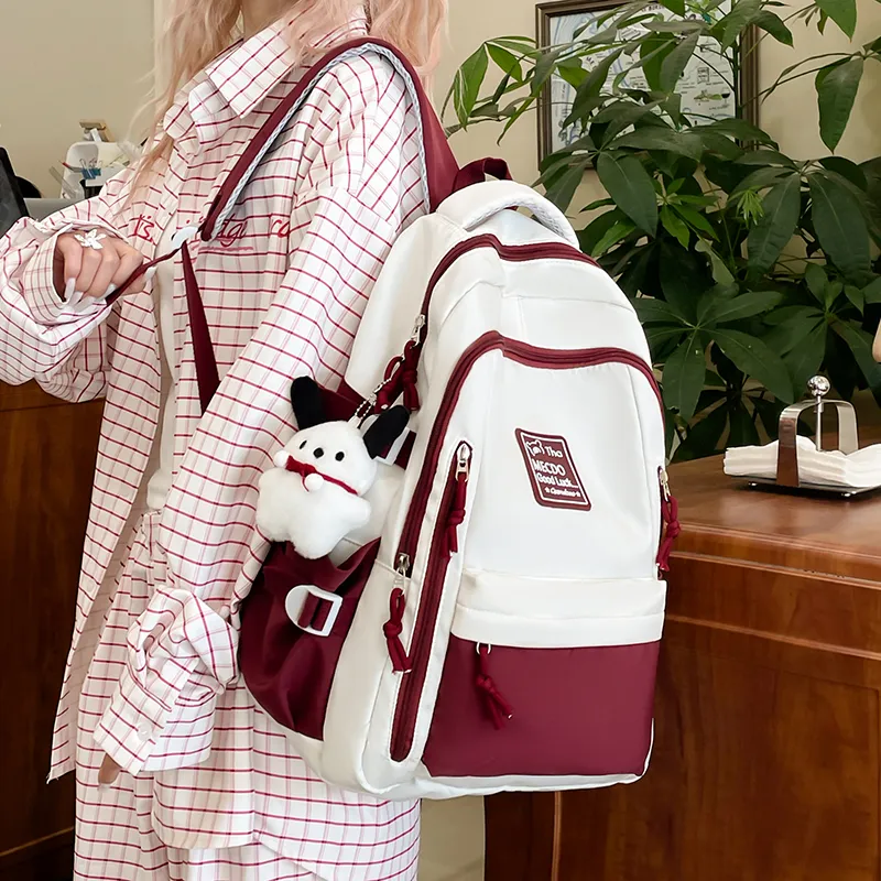 Vack Nylon Backpack Unisex Multicolor-6
