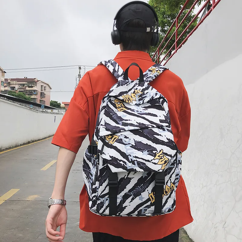 Vack Nylon Backpack Unisex Multicolor-7