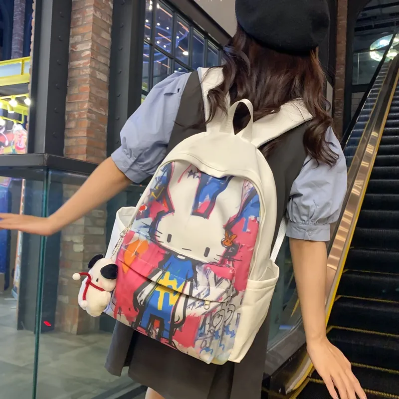 Vack Nylon Backpack Unisex Multicolor-15