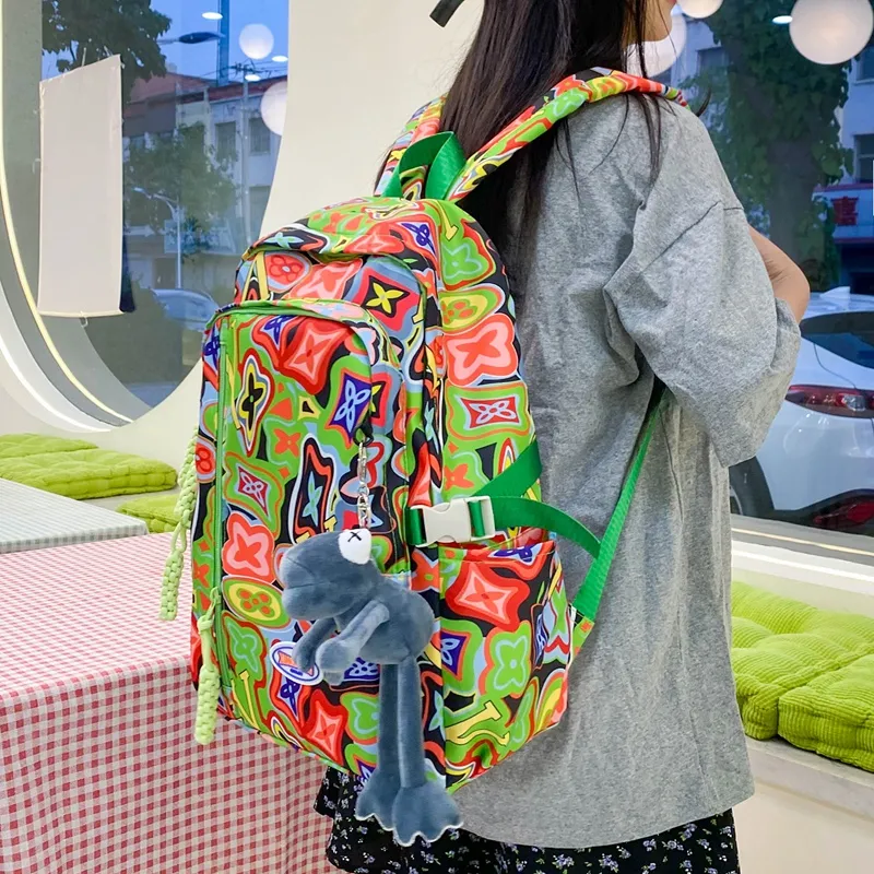 Vack Nylon Backpack Women's Multicolor-11