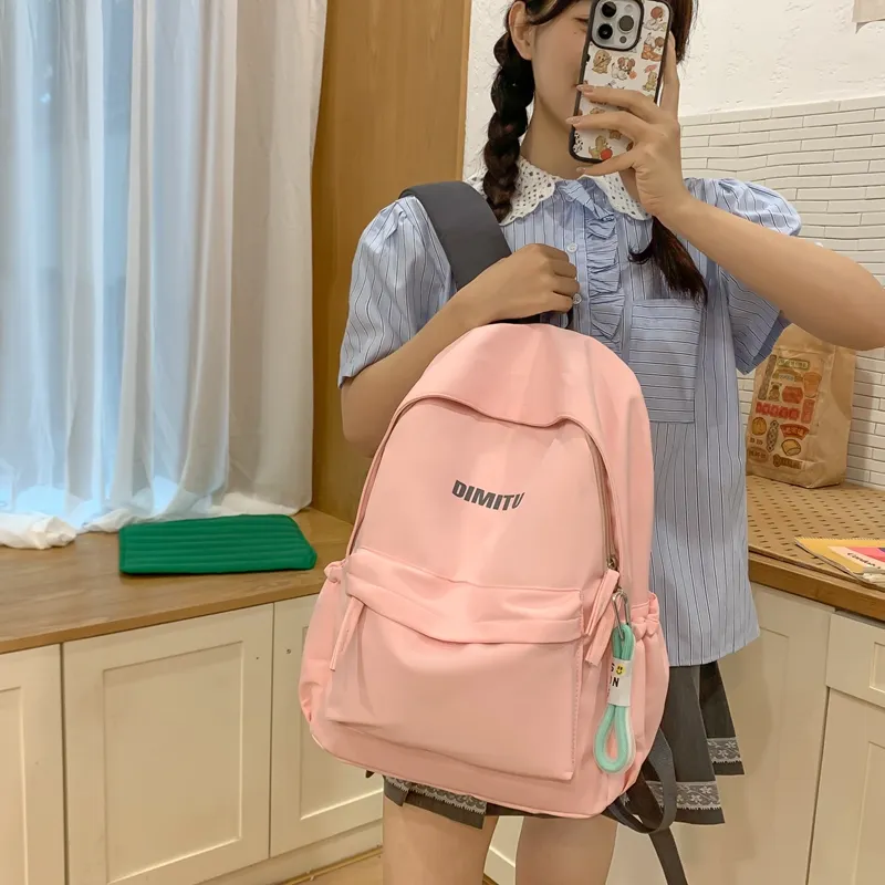 Vack Nylon Backpack Unisex Multicolor-19