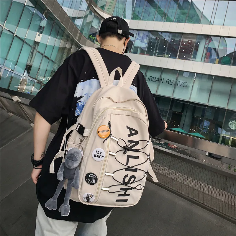 Vack Nylon Backpack Unisex Multicolor-3
