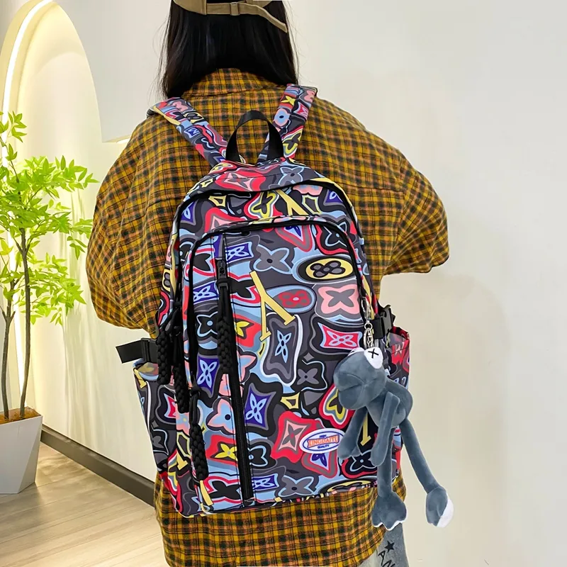 Vack Nylon Backpack Women's Multicolor-2