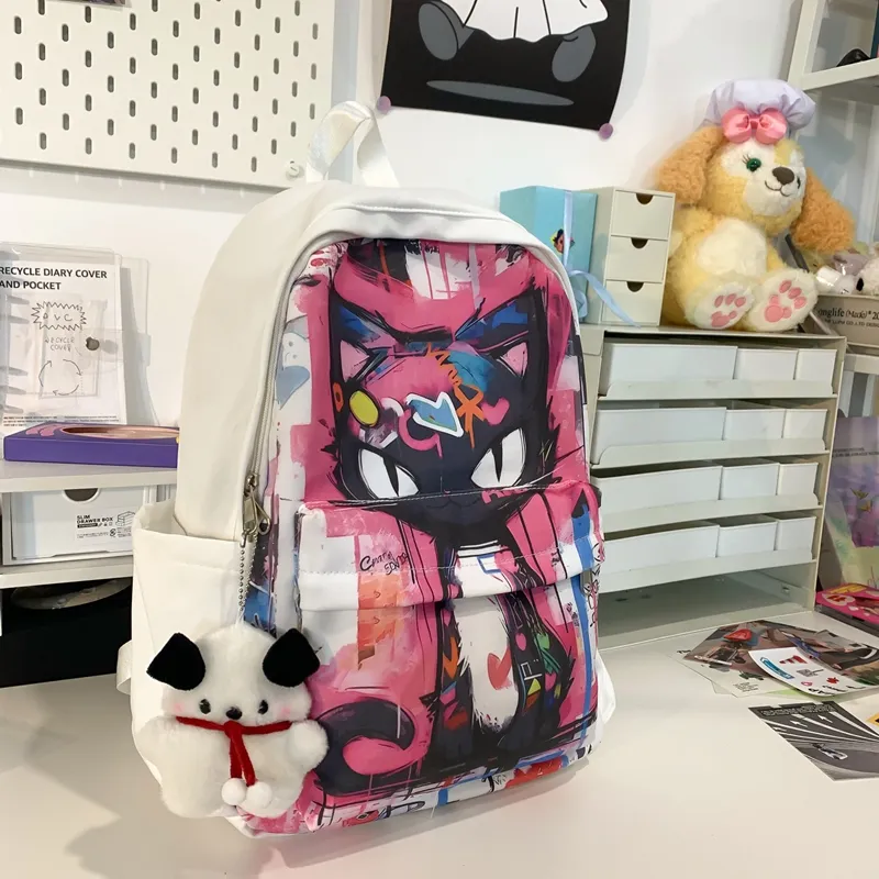 Vack Nylon Backpack Unisex Multicolor-1