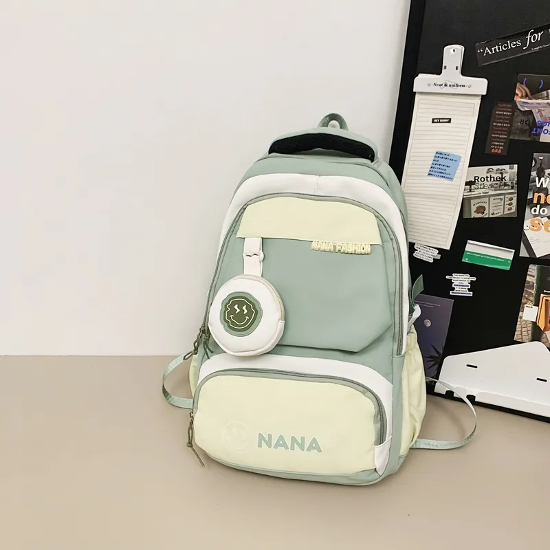 Vack Nylon Backpack Unisex Multicolor-21