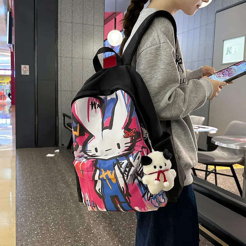 Vack Nylon Backpack Unisex Multicolor-7