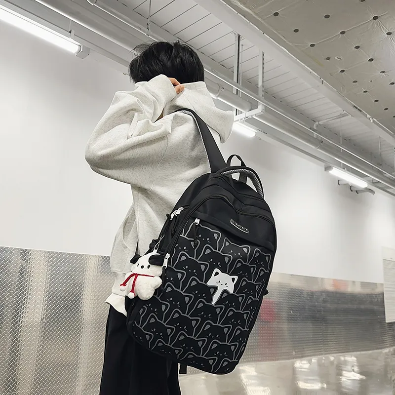 Vack Nylon Backpack Regular Unisex Multicolor-1