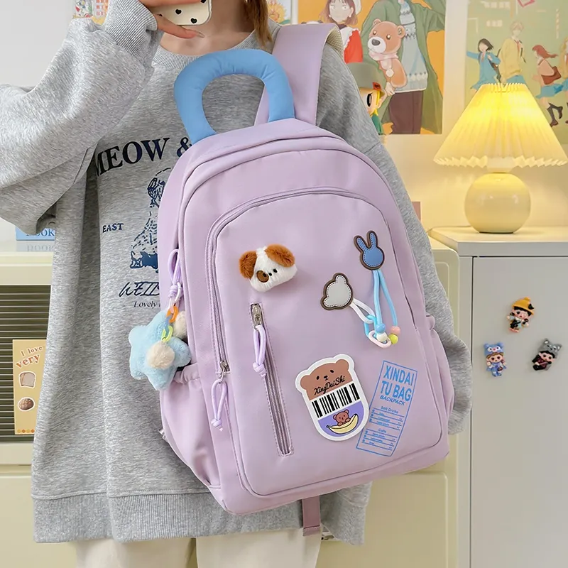 Vack Nylon Backpack Unisex Multicolor-8