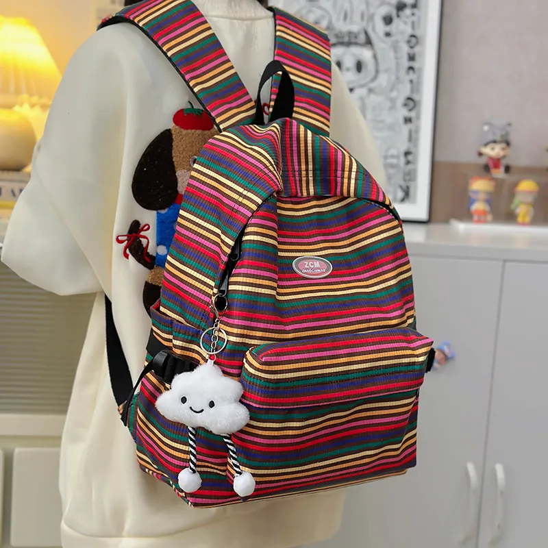 Vack Nylon Backpack Women's Multicolor-11