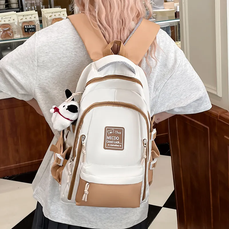 Vack Nylon Backpack Unisex Multicolor-11