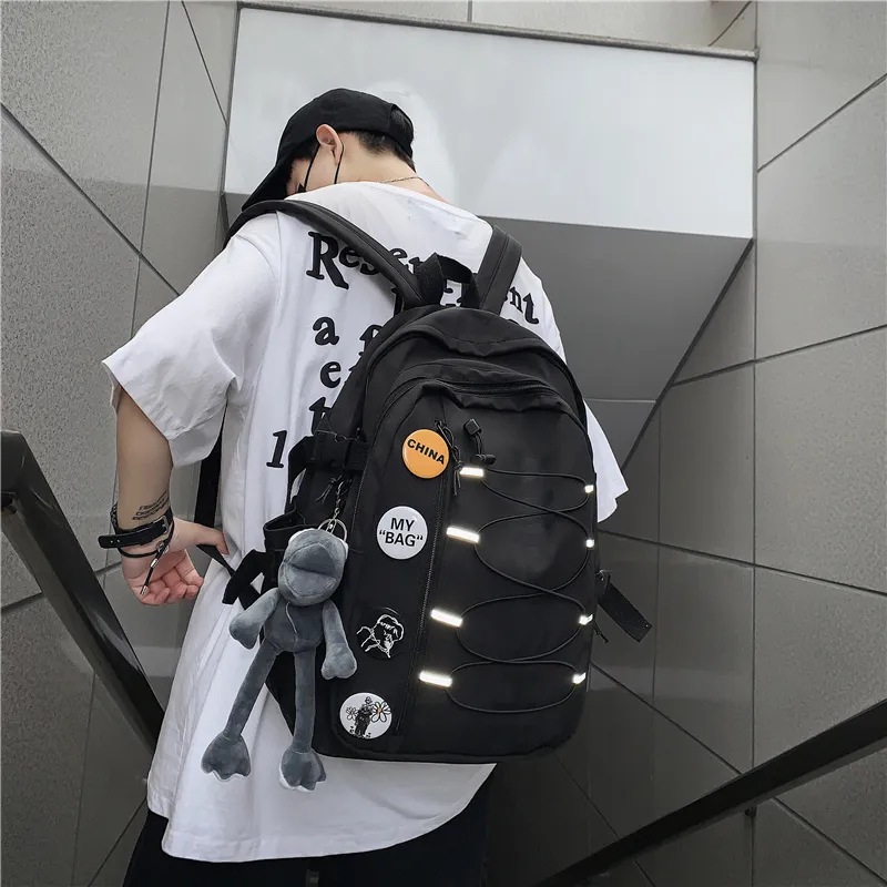 Vack Nylon Backpack Unisex Multicolor-6