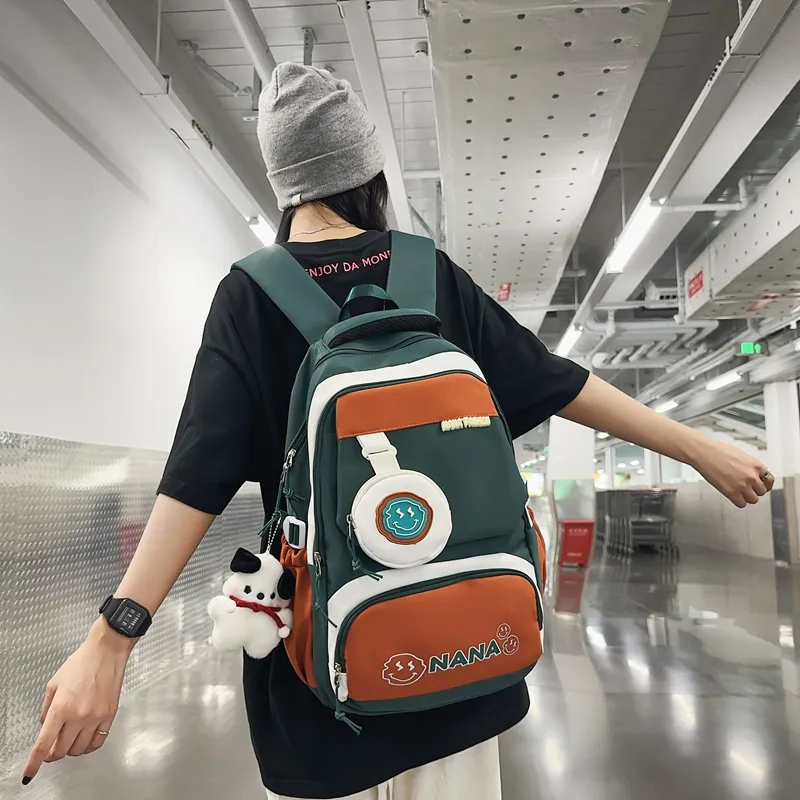 Vack Nylon Backpack Unisex Multicolor-23