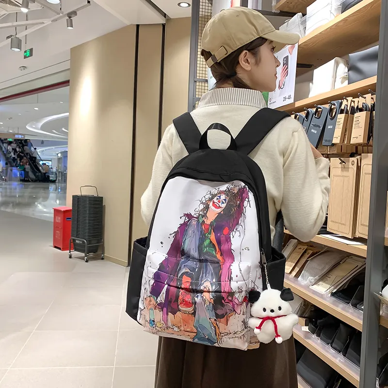 Vack Nylon Backpack Unisex Multicolor-3
