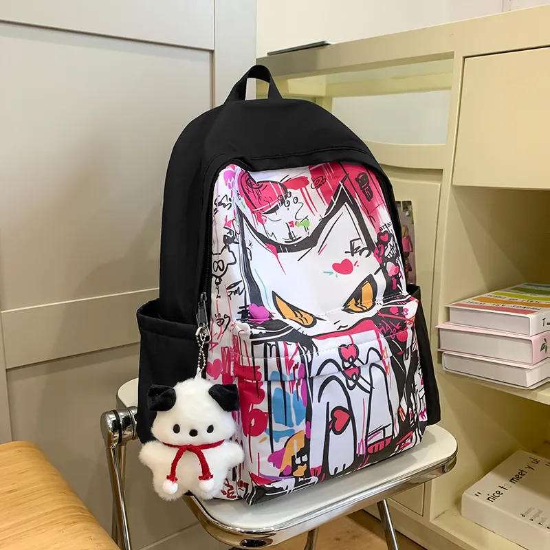 Vack Nylon Backpack Unisex Multicolor-11