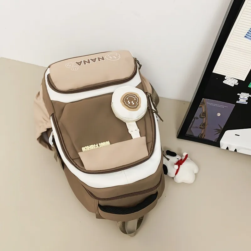 Vack Nylon Backpack Unisex Multicolor-17