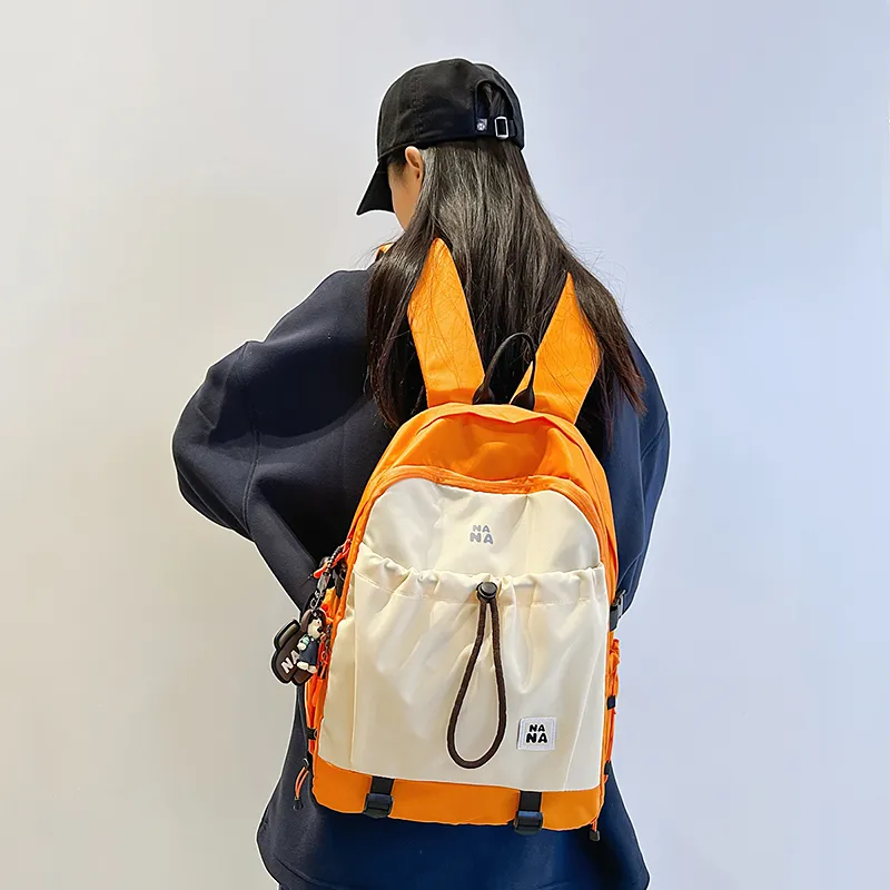 Vack Nylon Backpack Unisex Multicolor-8