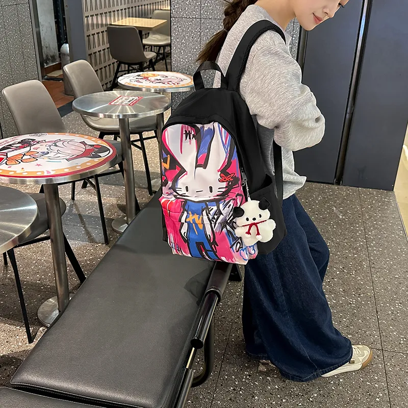 Vack Nylon Backpack Unisex Multicolor-8