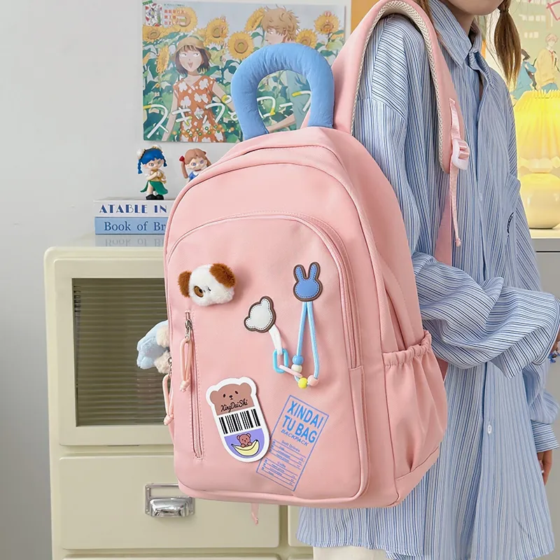 Vack Nylon Backpack Unisex Multicolor-22
