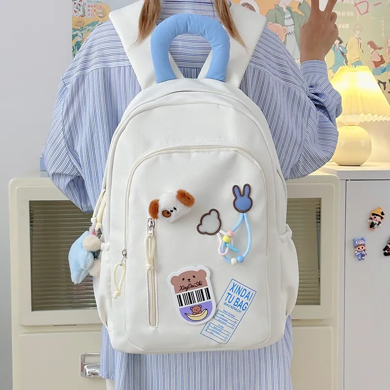 Vack Nylon Backpack Unisex Multicolor-26