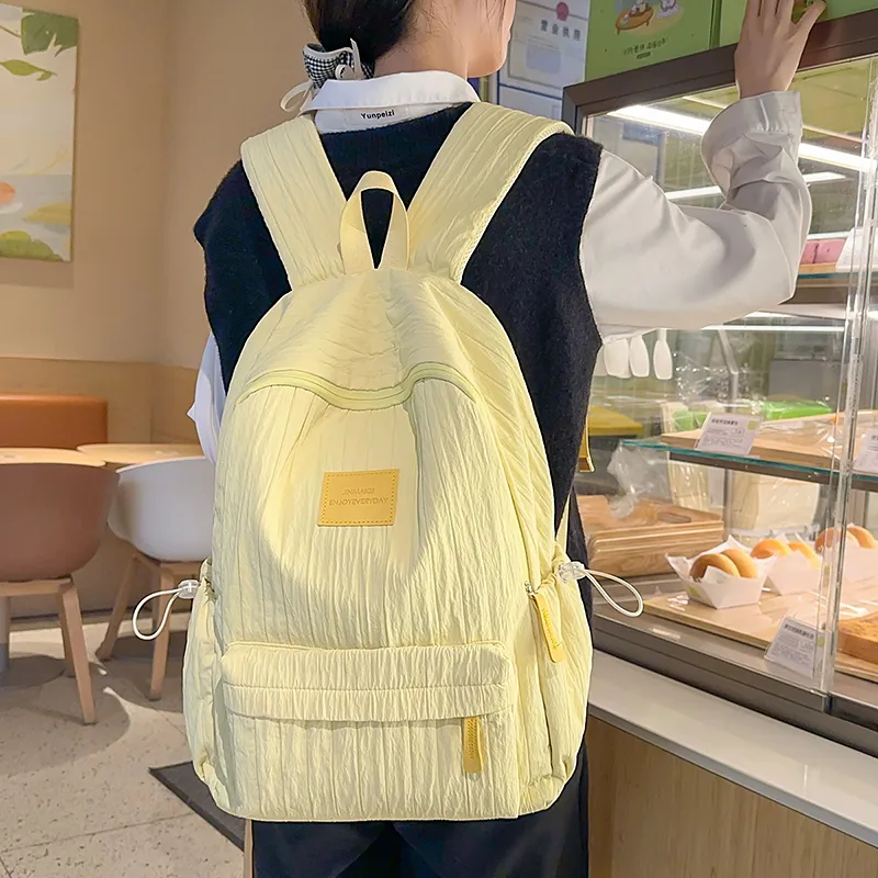 Vack Nylon Backpack Unisex Multicolor-12