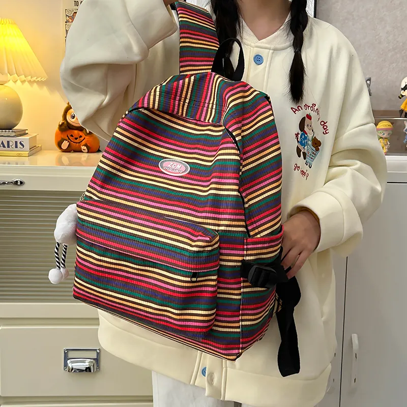 Vack Nylon Backpack Women's Multicolor-13