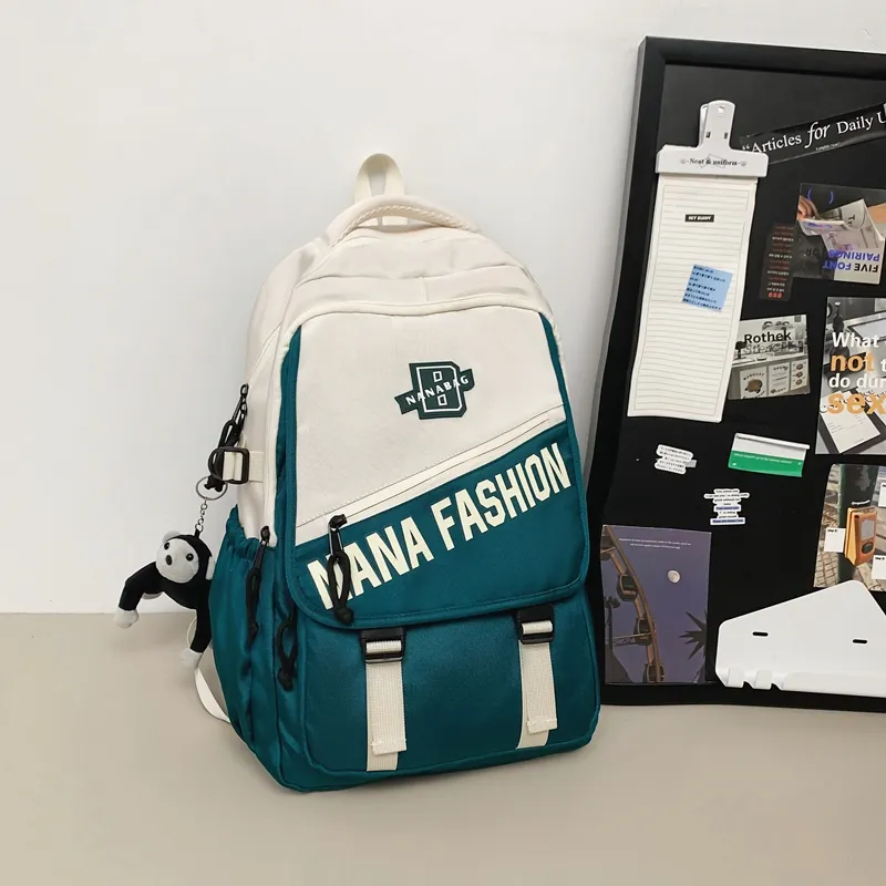 Vack Nylon Backpack Unisex Multicolor-15