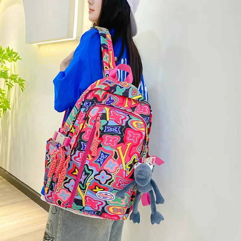 Vack Nylon Backpack Women's Multicolor-14