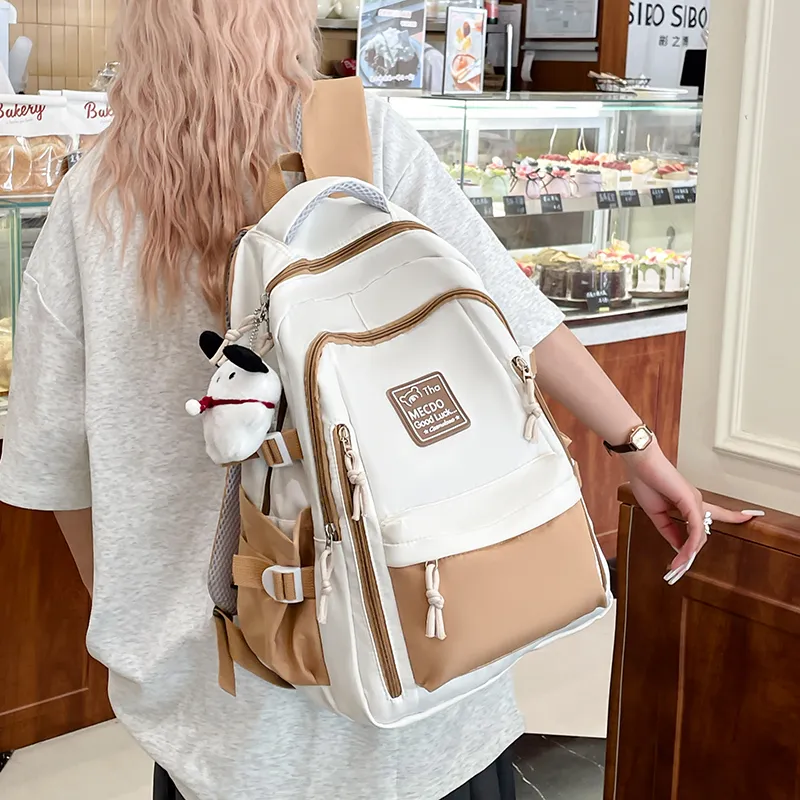 Vack Nylon Backpack Unisex Multicolor-14