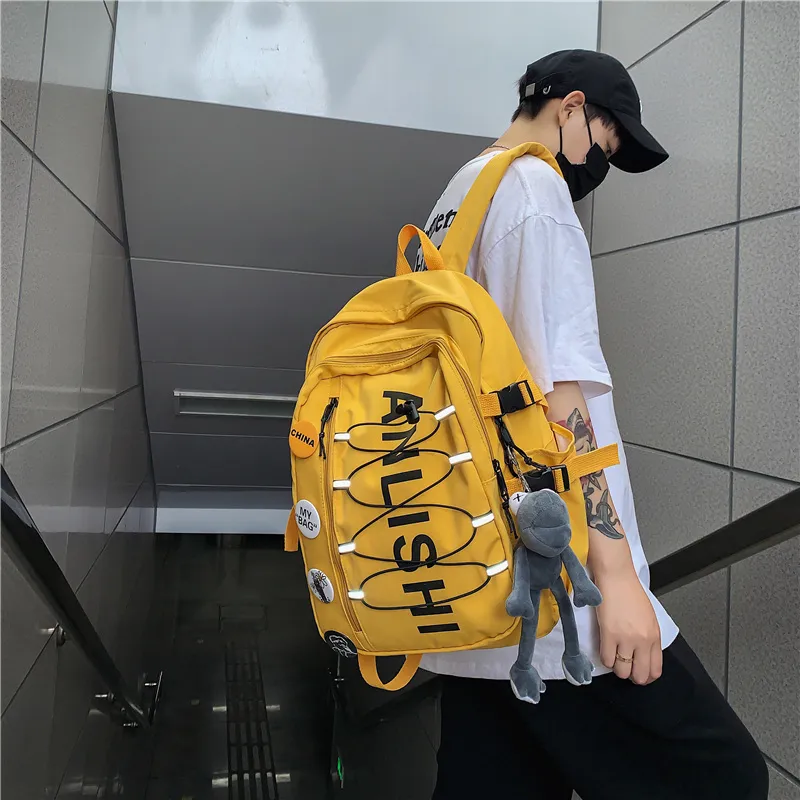 Vack Nylon Backpack Unisex Multicolor-17