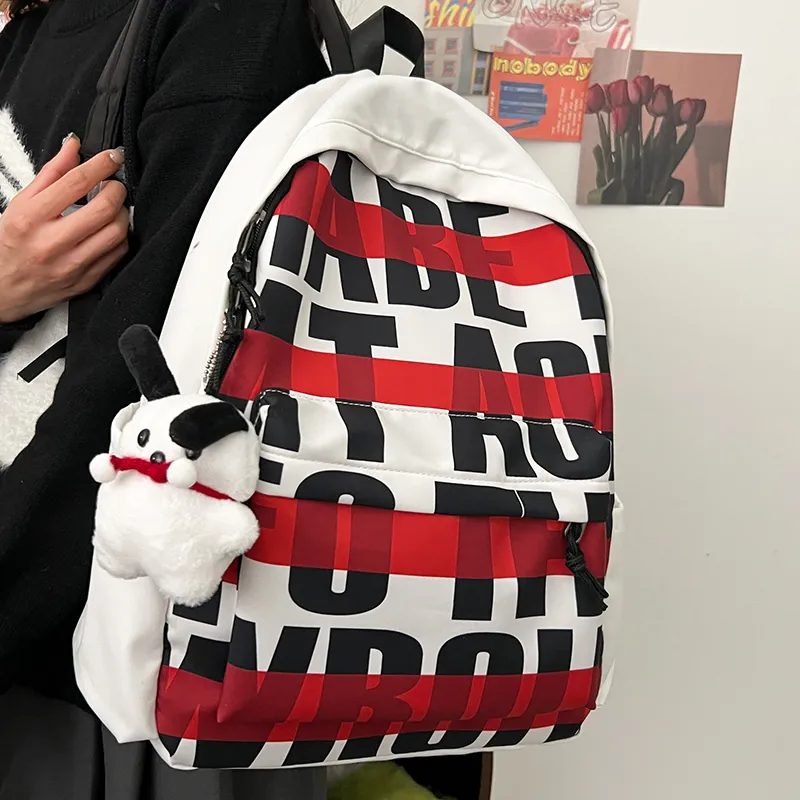 Vack Nylon Backpack Unisex Multicolor-2