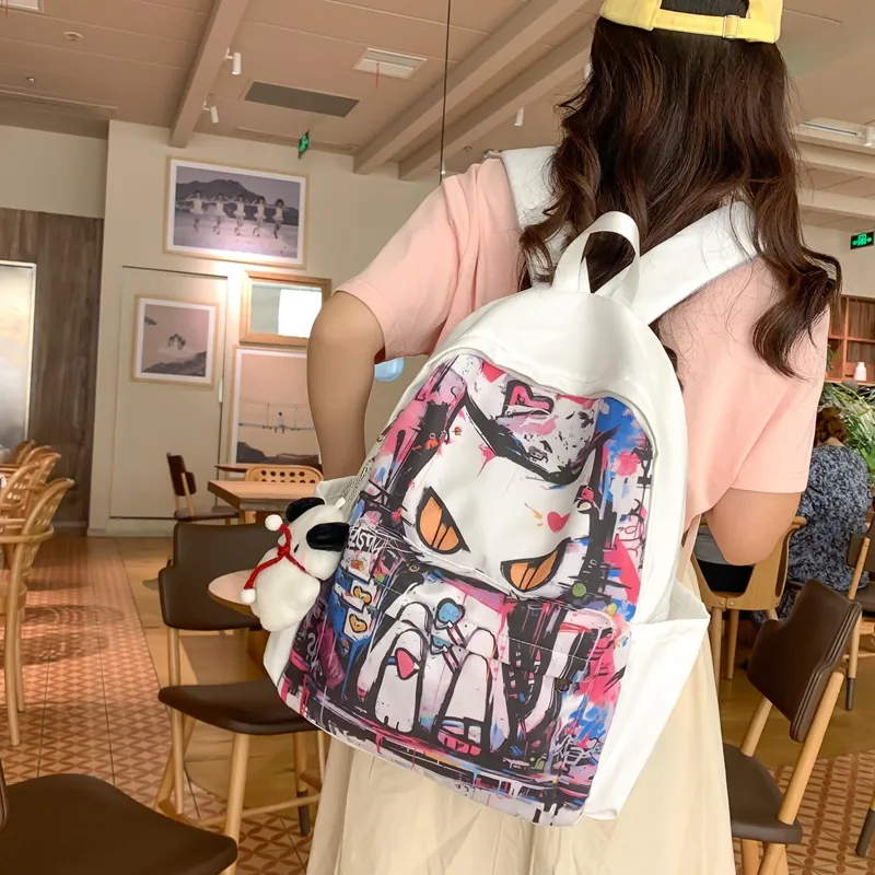 Vack Nylon Backpack Unisex Multicolor-4