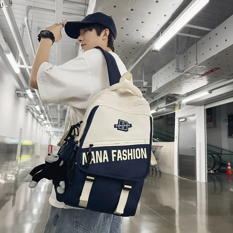 Vack Nylon Backpack Unisex Multicolor-22