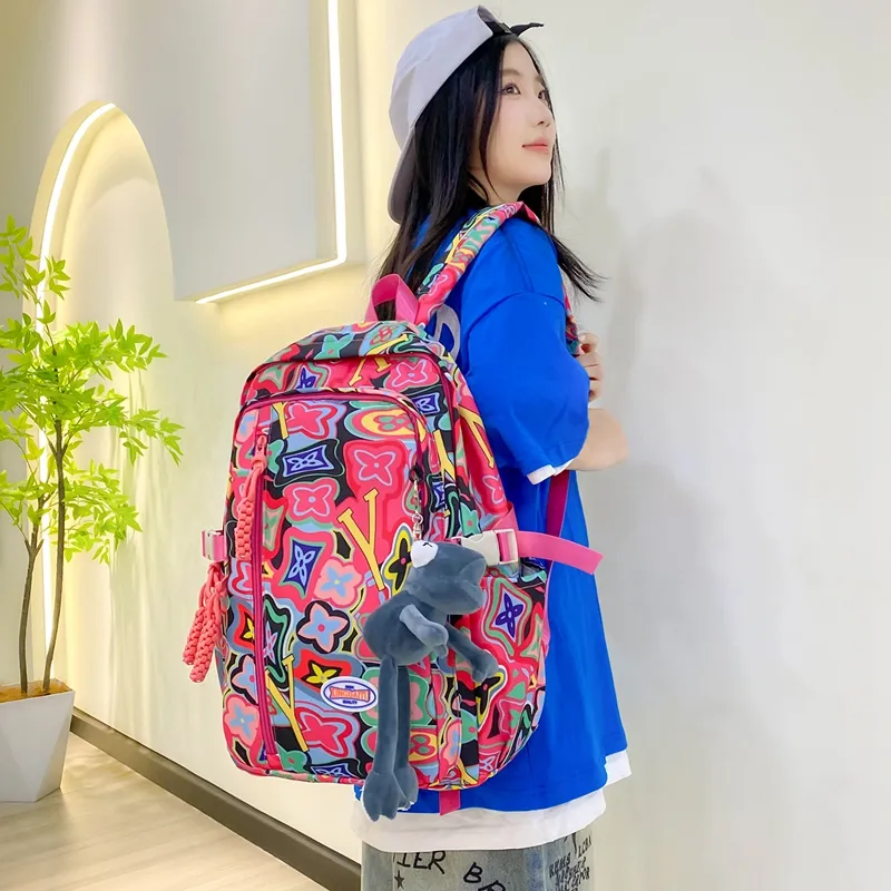 Vack Nylon Backpack Women's Multicolor-17