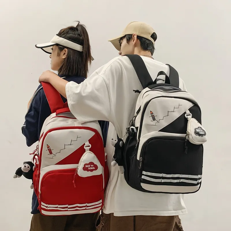Vack Nylon Backpack Unisex Multicolor-2