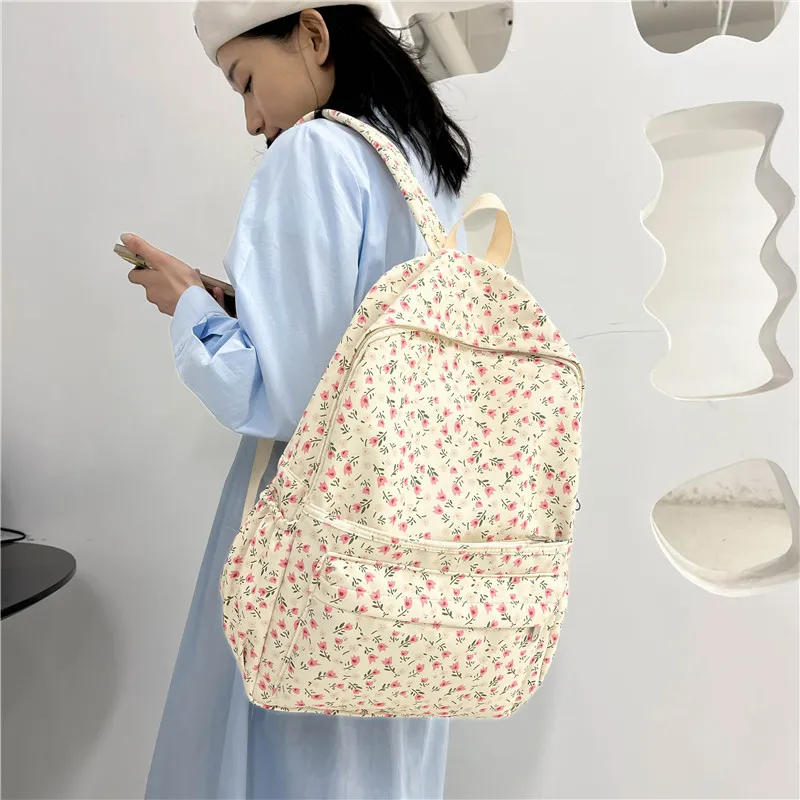 Vack Canvas Backpack Women's Multicolor-8