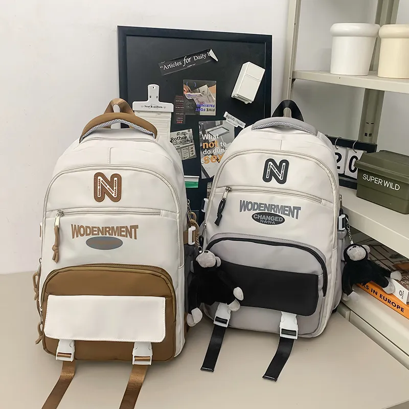 Vack Nylon Backpack Unisex Multicolor-11