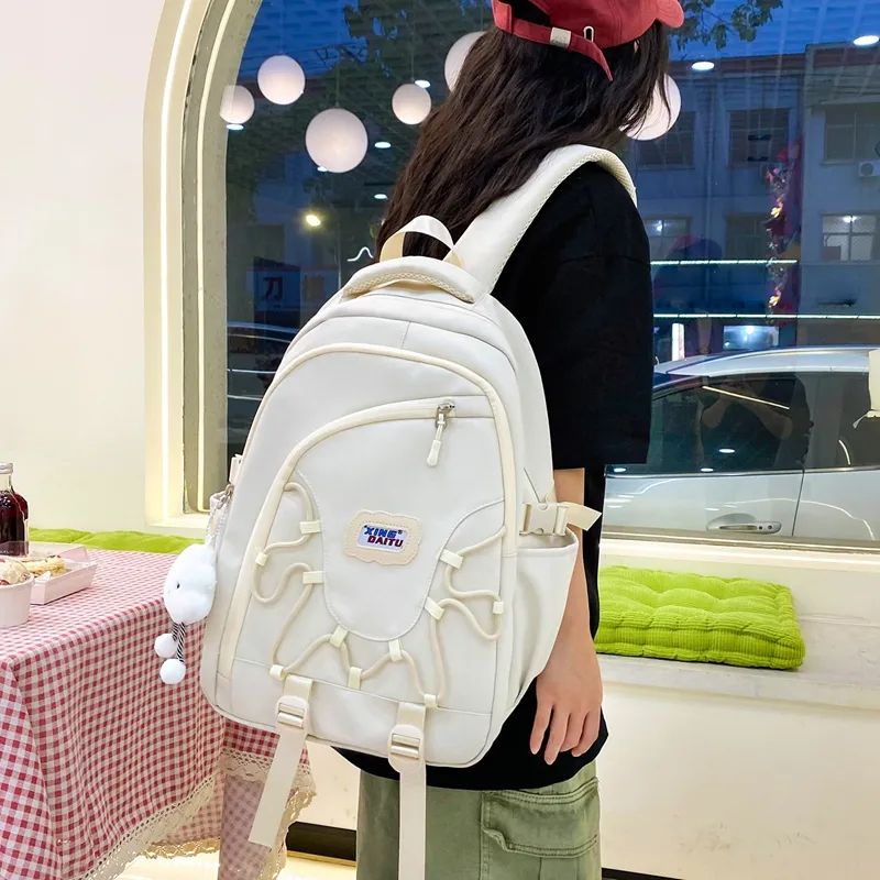 Vack Nylon Backpack Unisex Multicolor-13