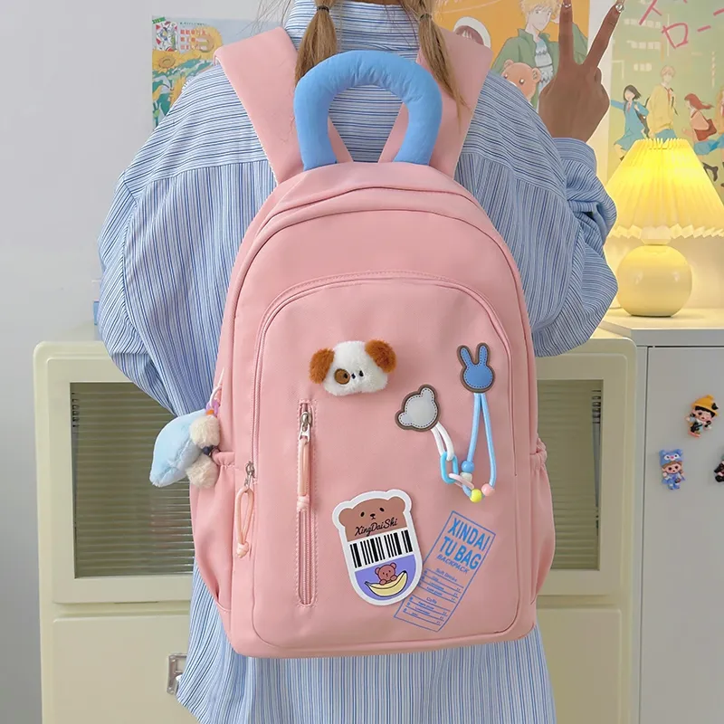 Vack Nylon Backpack Unisex Multicolor-21